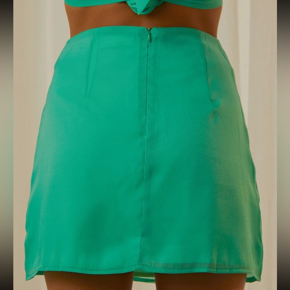 NWT US 2 Peppermayo Hazel Mini Skirt - Jade - Picture 3 of 6
